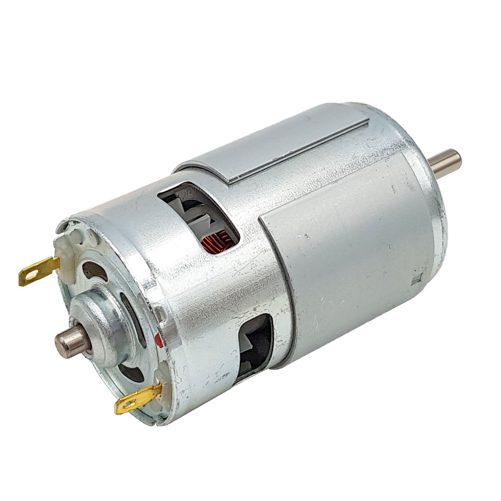 Động cơ 775 12VDC 15000rpm 2 ổ bi tốc độ cực lớn thích hợp làm máy khoan, máy cắt, xe, bơm nước