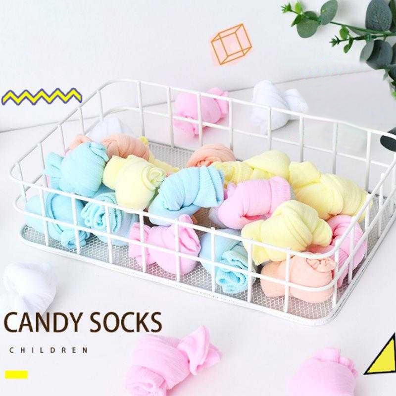 vớ em bé mới biết đi trẻ em vớ bé gái kẹo cầu vồng dễ thương AKKU