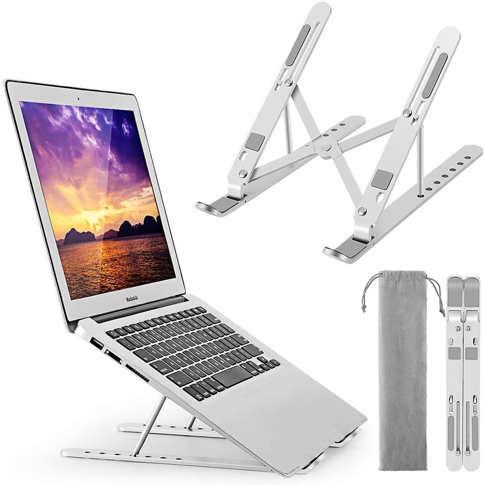 Giá đỡ laptop stand nhôm đế tản nhiệt kê Laptop điều chỉnh độ cao chống mỏi cổ