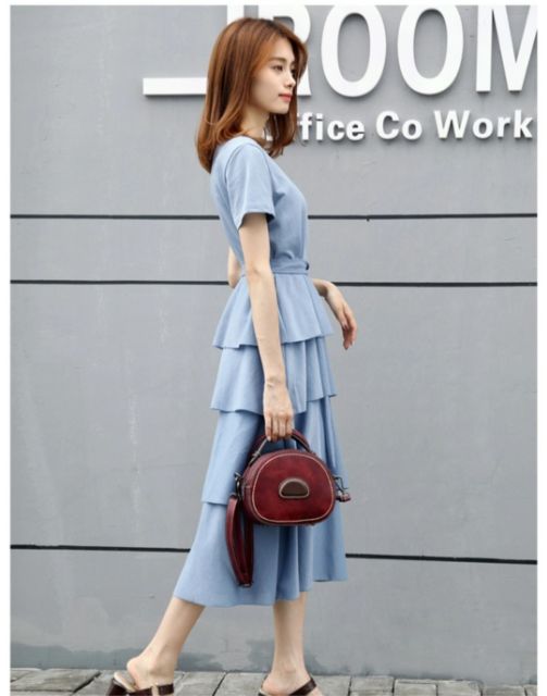 Túi hộp tròn da bò | BigBuy360 - bigbuy360.vn