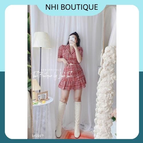 Set Bộ Nữ, Set Chân Váy Nữ Áo Crop Phối Chân Váy Đuôi Cá Chất Dạ Màu Hồng Nữ Tính,Phong Cách Thời Trang Mùa Đông.