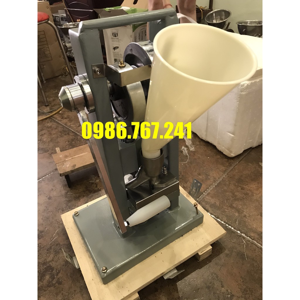 Máy dập viên nén 1 chày thủ công quay tay cỡ 6/8/10 mm