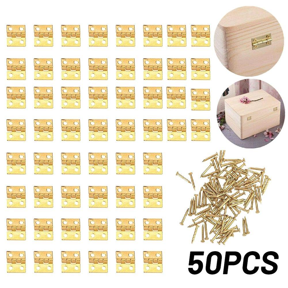 Set 50 Bản Lề Mini Hỗ Trợ Trang Sức Cổ Điển