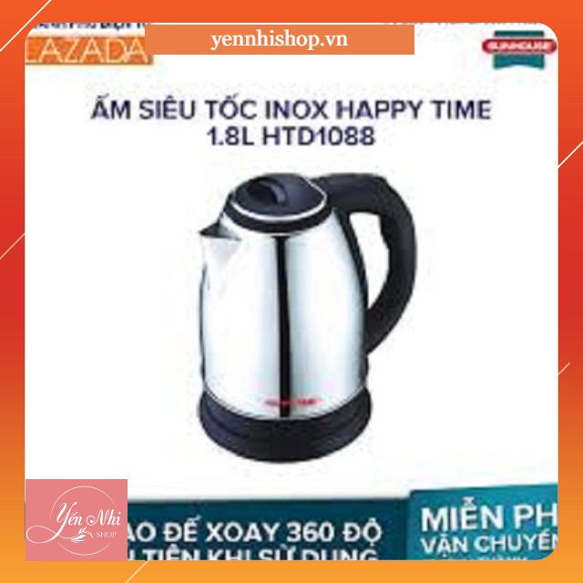 Ấm siêu tốc Inox 1.8L HAPPY TIME HTD1081