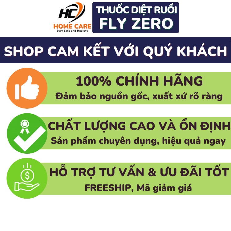 10 Gói Thuốc Diệt Ruồi FLY ZERO, Thu Hút Mạnh - Diệt Ruồi Nhanh, Đảm Bảo An Toàn Sức Khỏe, Hàng Nhập Khẩu Hàn Quốc