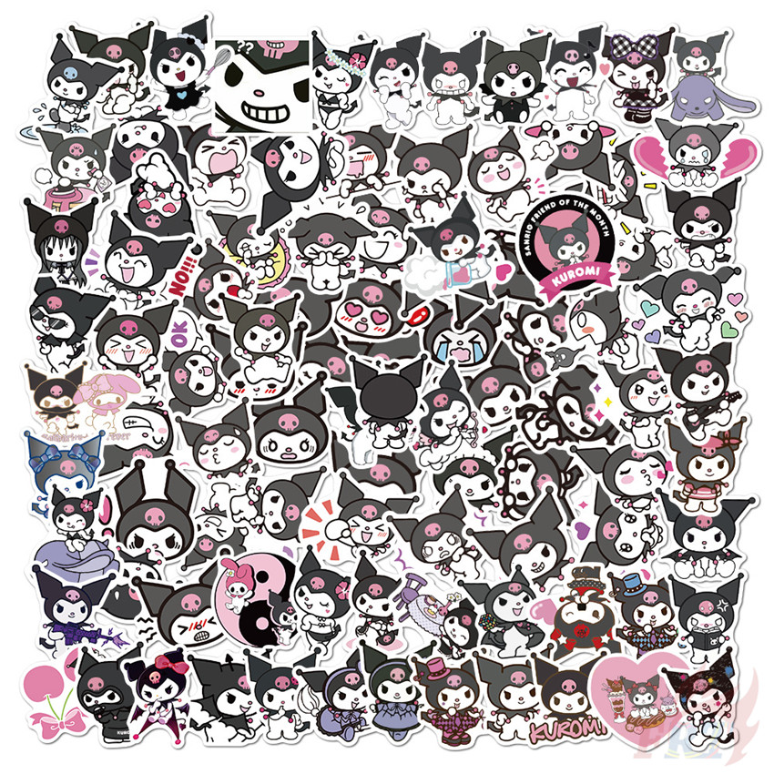 100 Hình dán kuromi series chống thấm nước thủ công trang trí