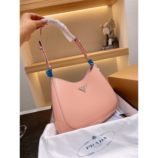 Túi xách P.R.A.D.A kẹp nách chất da thật sz 30 hàng order