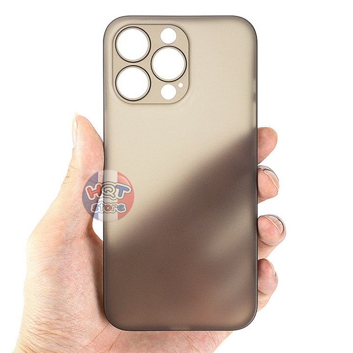 Ốp lưng nhám siêu mỏng Ultra Slim 0.4mm cho IP 13 Pro Max / 13 Pro / 13 / 13 Mini chống bám vân tay
