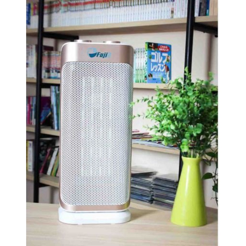 Quạt Sưởi Gốm Ceramic, Máy Sưởi Ấm Để Sàn FujiE CH-2100, không đốt oxi, tự ngắt khi quá nhiệt và nghiêng đổ, an toàn