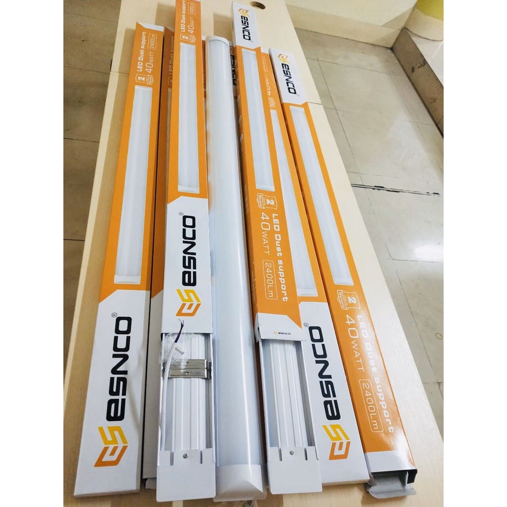 Combo 4 Tuýp LED Bán nguyệt 1m2 40w, 60w Esnco Bảo hành 2 năm