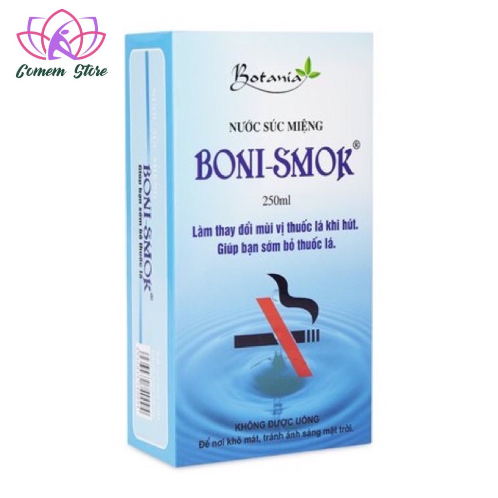 Nước súc miệng cai thuốc lá Boni-smok giúp cái thuốc lá