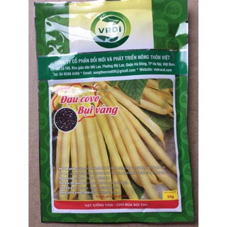 Hạt giống đậu cove bụi vàng 50gr