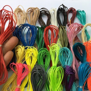 🌺 (có hướng dẫn) 3 met Dây sáp 0.5-0.8mm dây cói Hàn Quốc waxed cord đan vòng tay macrame