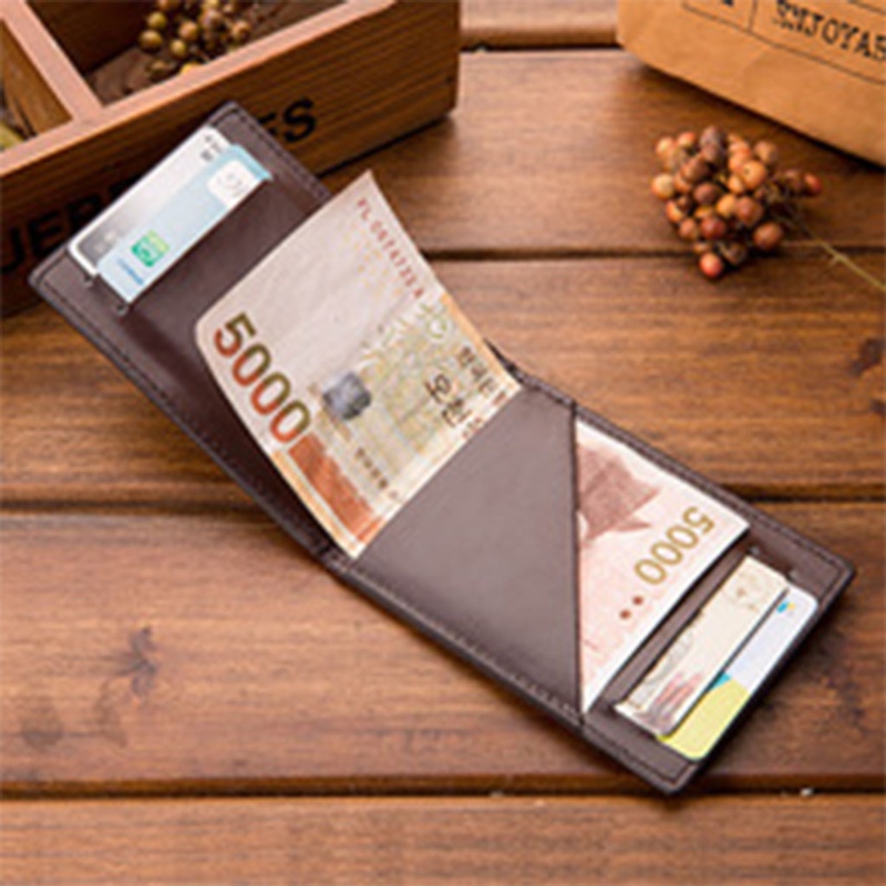 Ví Da PU Kẹp Tiền Và Thẻ Tín Dụng Dành Cho Nam Giá Đỡ