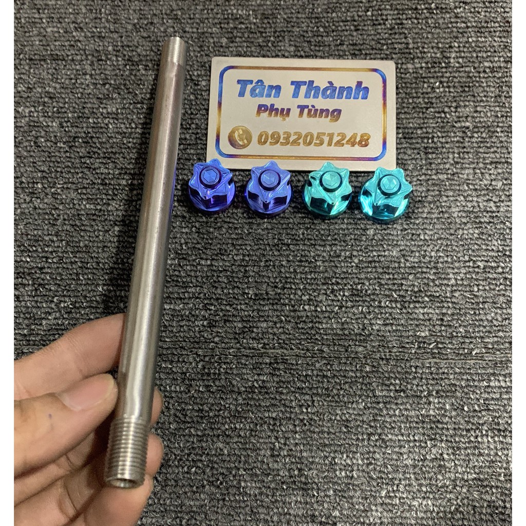 Cốt trước Inox VARIO kèm tán Titan GR5 bích đầu