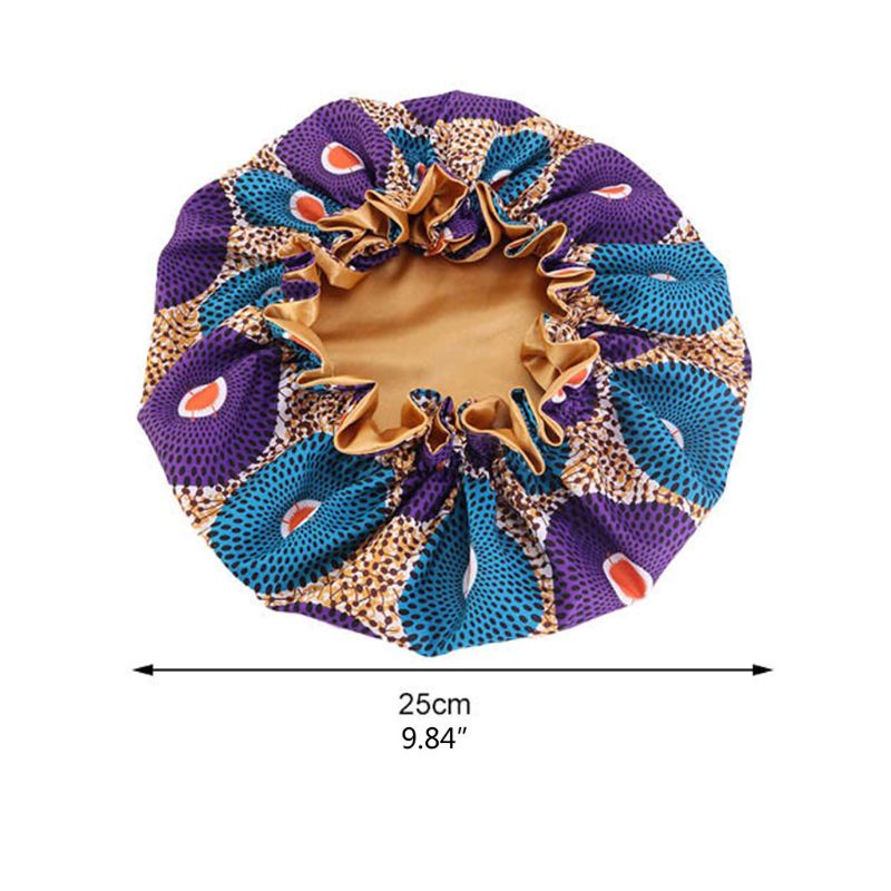 Mũ Trùm Đầu Bằng Lụa Phong Cách Châu Phi Thời Trang