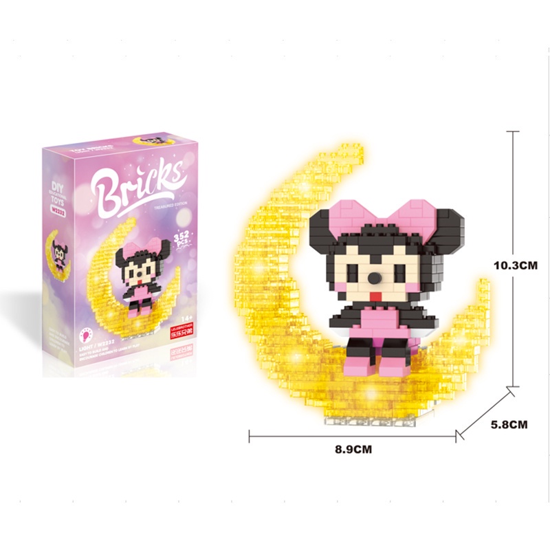 Bộ Đồ Chơi Lắp Ráp Chuột Mickey/Minnie Cho Bé