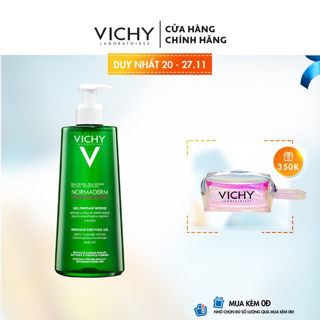 Sữa rửa mặt dạng gelVichy Normaderm Phytosolution Intensive Purifying Gel 400ml