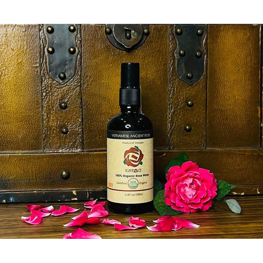 Nước cất hoa hồng hữu cơ Karose Hydrosol (100% tự nhiên, làm sáng da, se khít lỗ chân lông, dưỡng da khỏe) | BigBuy360 - bigbuy360.vn