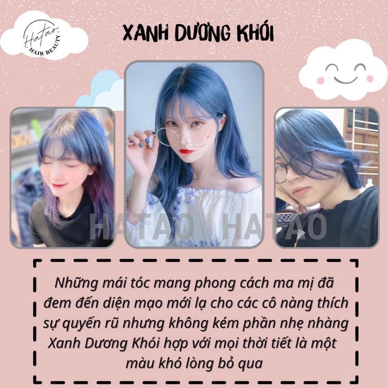 Thuốc nhuộm tóc màu Khói Lavender(cần tẩy) kèm trợ nhuộm 100ml