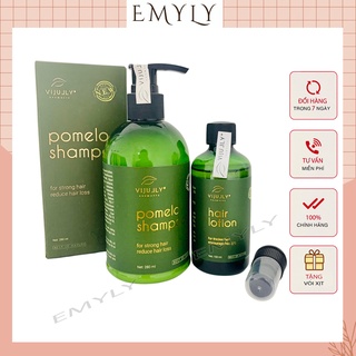 [Bộ đôi hoàn hảo] Dầu gội và tinh dầu bưởi Vijilly giúp hết rụng và phục hồi tóc hư tổn kích mọc tóc nhanh