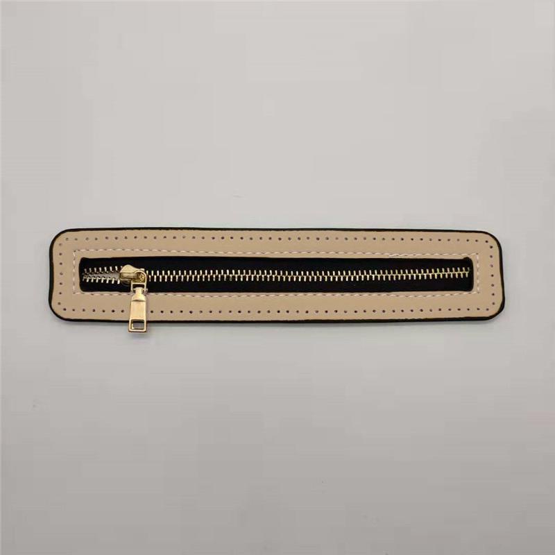 Phụ Kiện Khóa Kéo Bằng Da PU Dùng Để Làm Túi Xách DIY