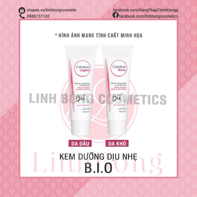 KEM DƯỠNG ẨM DỊU NHẸ BIO CREALINE HỒNG