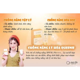 Kem kháng nắng lý-hoá Queenie skin