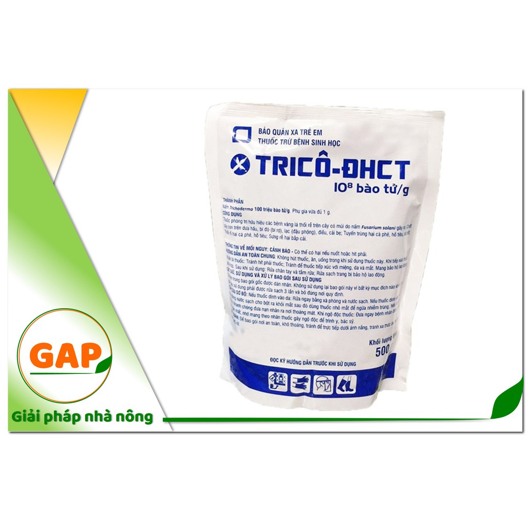 Chế phẩm Trừ Bệnh Sinh học Vi Sinh Nấm TRICHODERMA TRICO ĐHCT (500g)