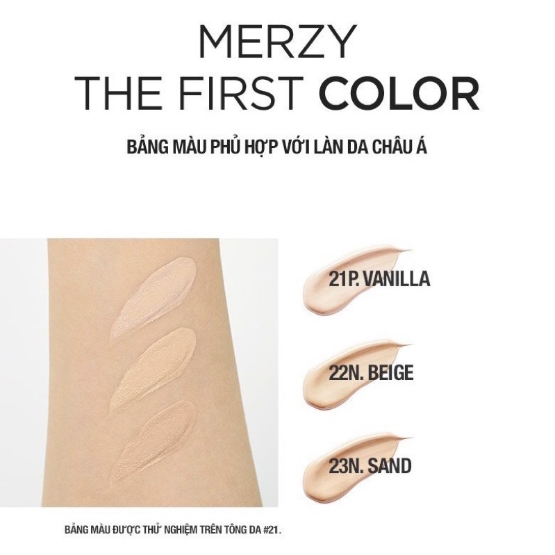 Phấn Nước Che Phủ Cao, Lâu Trôi Merzy The First Cushion Cover SPF50+/PA+++ 13g