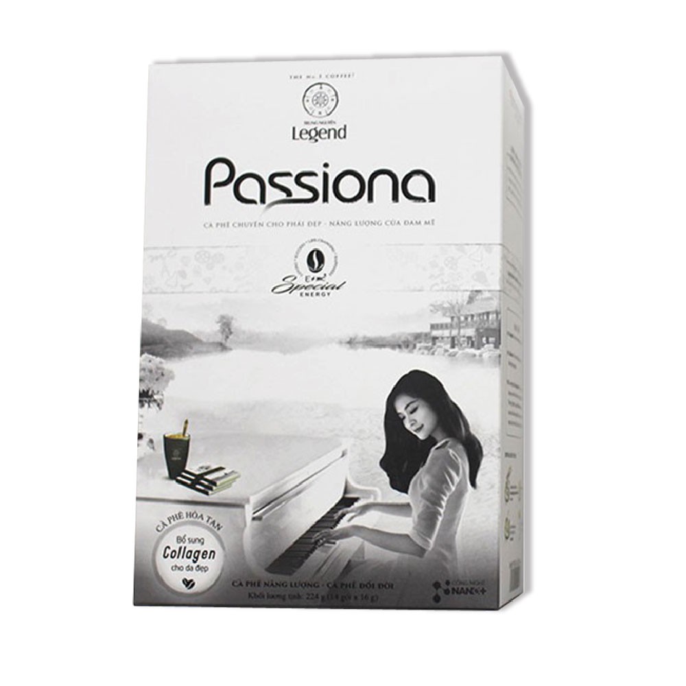 Cà phê Passiona hòa tan 4in1  - Trung Nguyên Legend - Hộp 224gr
