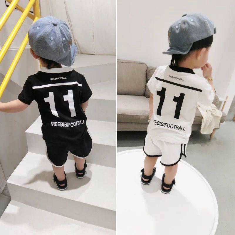 Set áo thun ngắn tay + Quần short thể thao cho bé trai