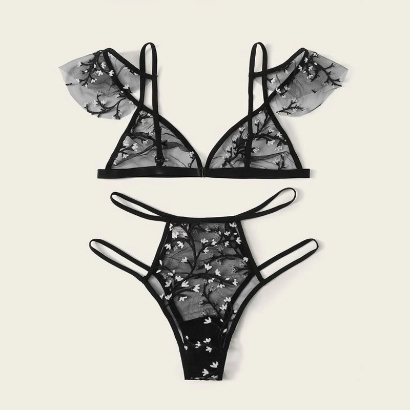 Sexy Bralette 3/4 Cup Bộ áo ngực Đồ lót cho phụ nữ Bộ đồ lót mỏng miễn phí Bộ đồ lót thoáng khí Thoải mái nội y bộ áo lót