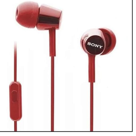 Tai Nghe Sony Mdr-Ex155Ap / R Có Mic Màu Đỏ