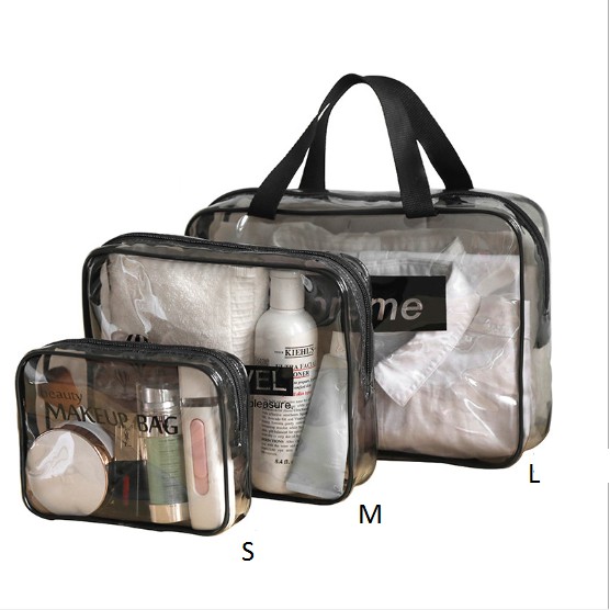 CLEAR Túi Nhựa Pvc Trong Suốt Đựng Đồ Dùng Cá Nhân