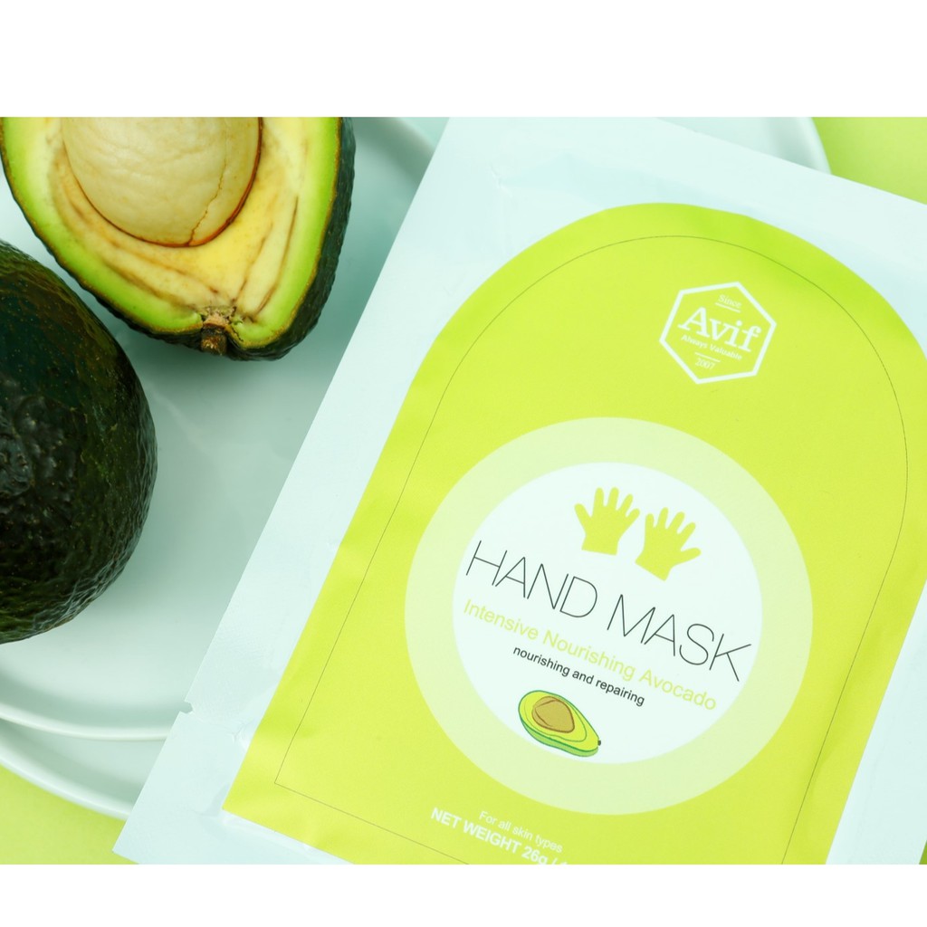 Mặt Nạ Bơ Tươi Phục Hồi Da Tay INTENSIVE NOURISHING AVOCADO HAND MASK | BigBuy360 - bigbuy360.vn
