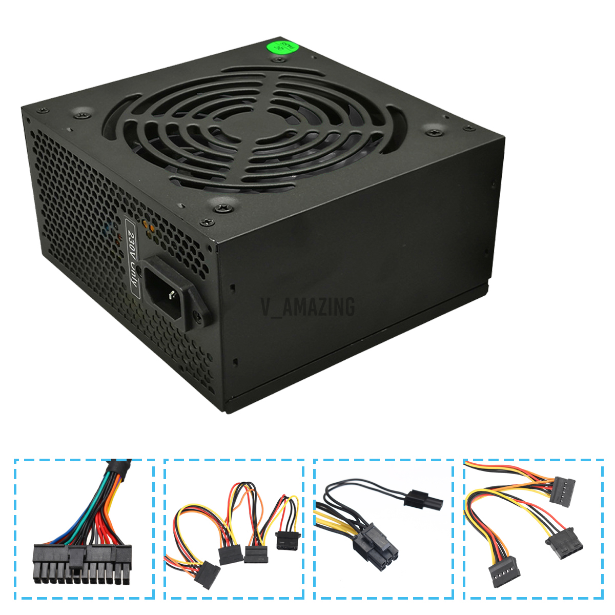 Bộ Cung Cấp Nguồn 450w Pc Psu 8pin 12v Atx Cho Máy Tính