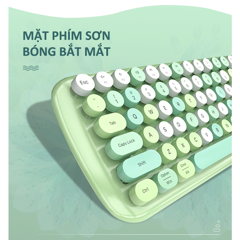 Bàn phím không dây kết nối Bluetooth Mofii Candy nút tròn siêu êm gõ không gây ra tiếng ồn