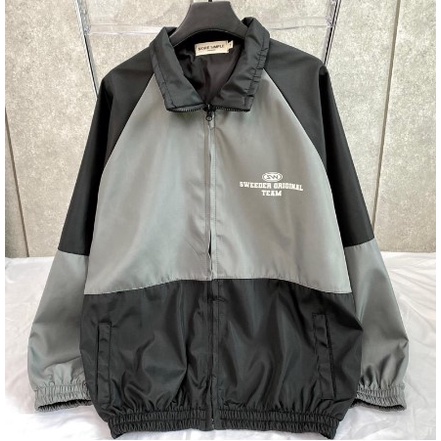 Áo Khoác Dù 2 lớp Form Rộng TEAM màu XANH LÁ/ĐEN  Nam Nữ Unisex  Áo Jacket dây kéo Ulzzang JEJUL