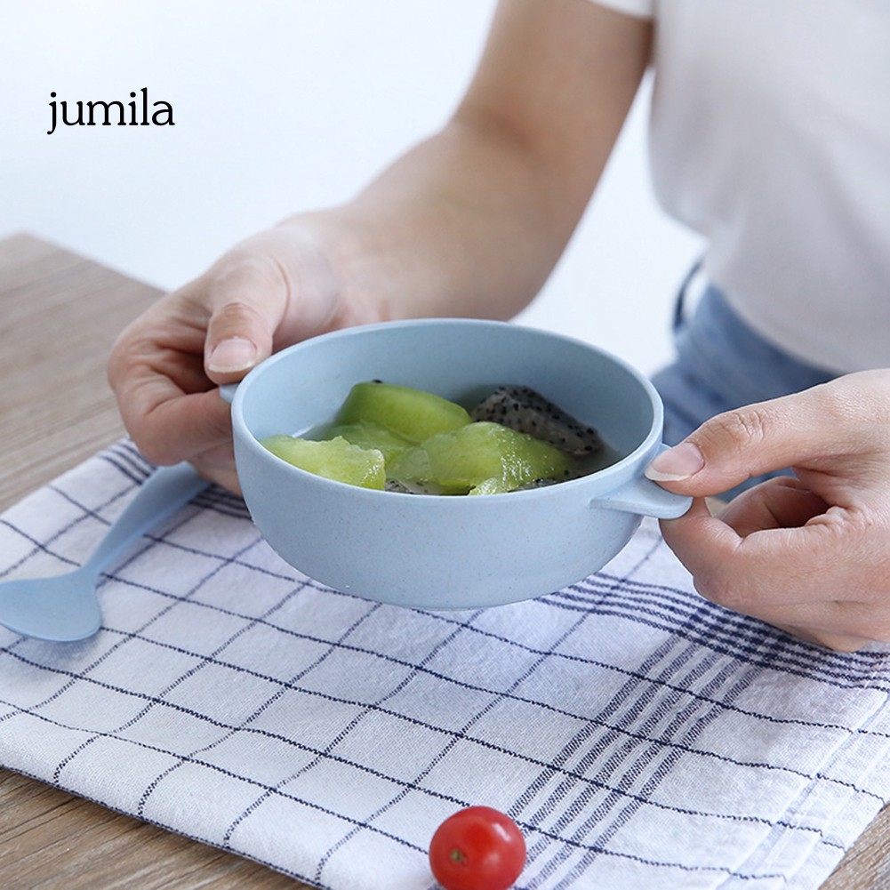 Set 2 Bát Ăn Bằng Rơm Lúa Mì An Toàn Cho Bé