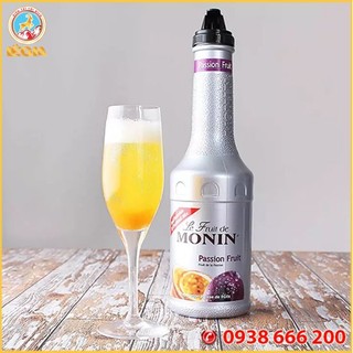 Mứt trái cây/ Puree/ Fruit Mix Monin Chanh dây chai 1L