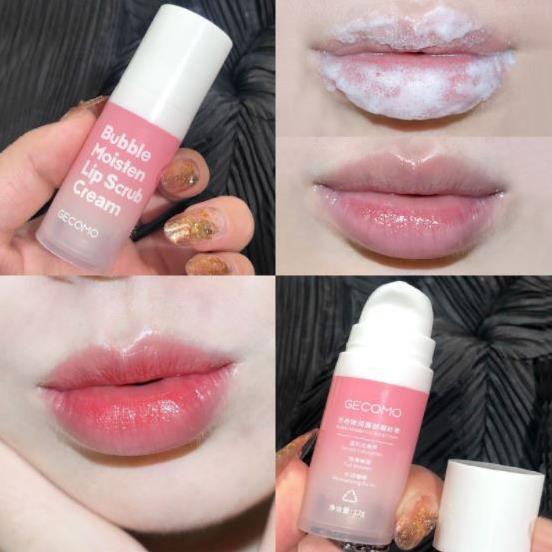 Mặt nạ sủi bọt tẩy tế bào chết GECOMO Bubble Moisten Lip Scrub Cream