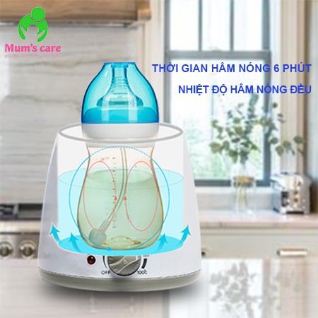 [BH 1 NĂM] Máy hâm sữa và Tiệt trùng bình sữa 4 chức năng CỔ RỘNG Mum's Care MC7002