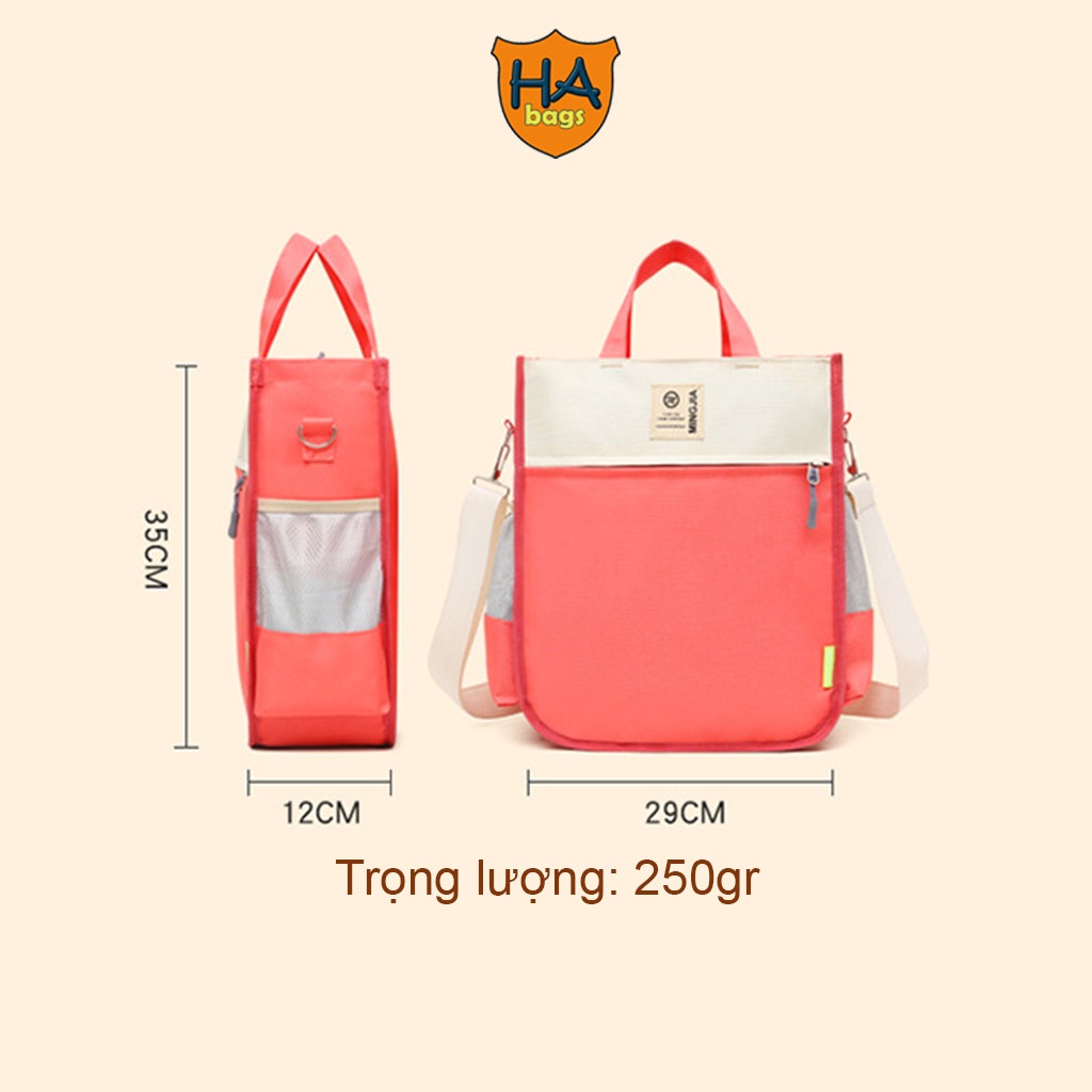 Túi xách học phụ đạo, học cho học sinh trung học, sinh viên HA1028 kích thước 35x29x12cm