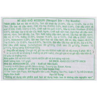 Mì cay Samyang Kim chi 135g