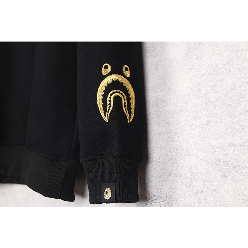 Bape Thời Trang In Áo Len Cotton Unisex