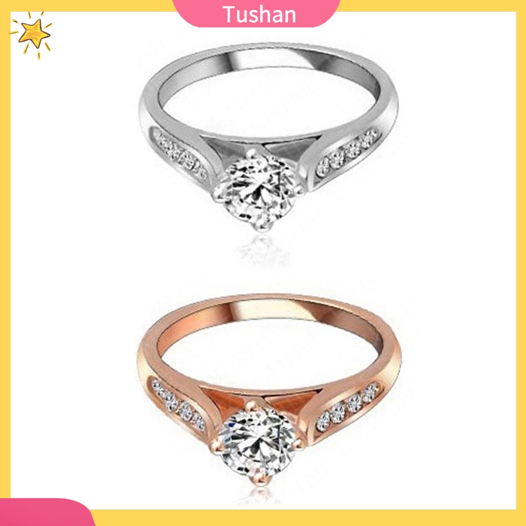 Nhẫn đeo tay kim loại đính đá lấp lánh thiết kế sang trọng cho nữ