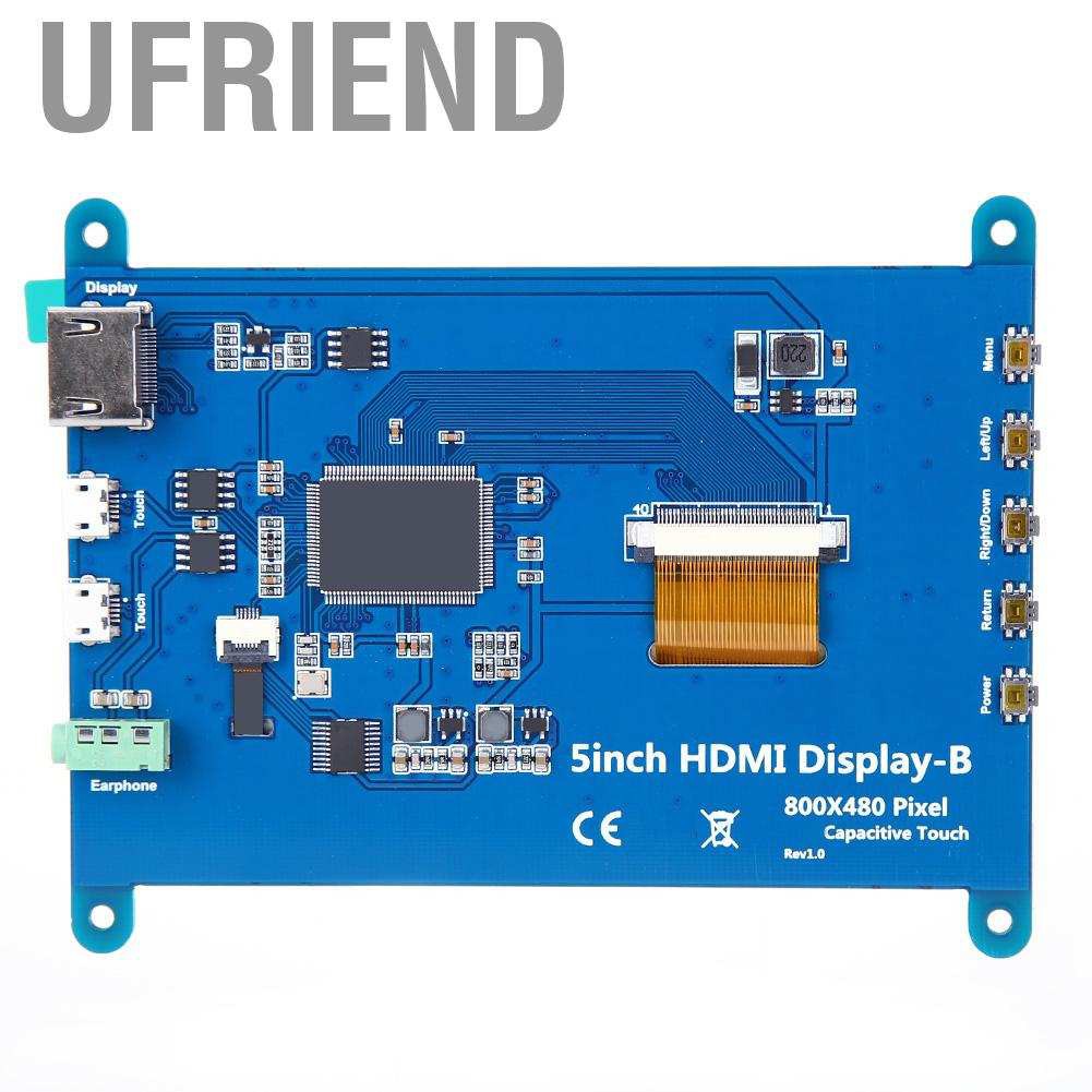 Tụ Điện Màn Hình 5-inch Hdmi Lcd Hd 800x480 Cho Raspberry Pi