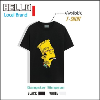 Áo phông tay lỡ dáng Unisex freesize Nam Nữ design by HELLO thuộc bộ sưu tập SIMPSON GANGSTER - Mã sp : Ap_Simpson_06
