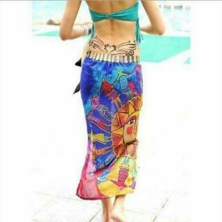 Khăn Sarong đi biển .
